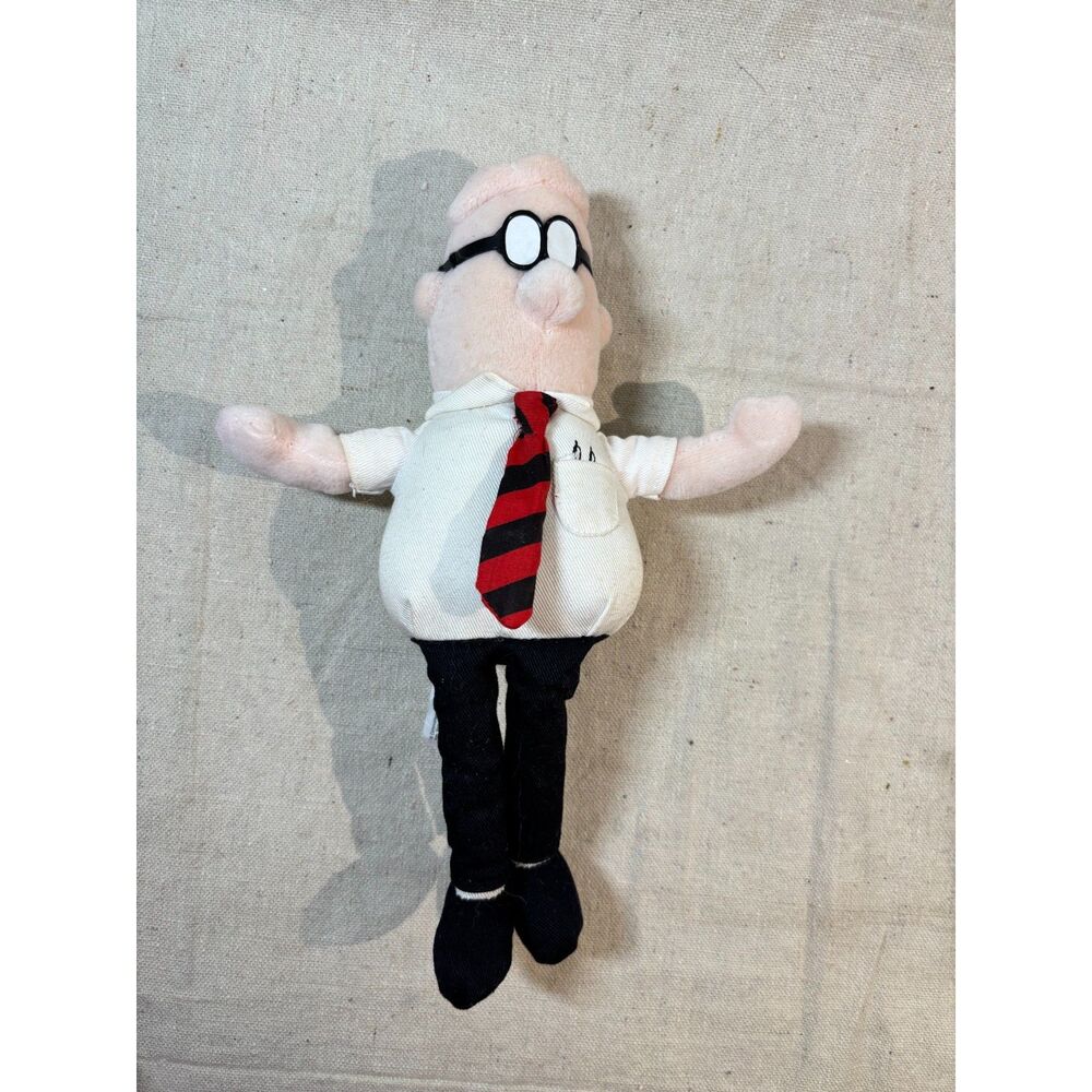 Dilbert Plush Doll 10" Wire Tie Scott Adams Comic Strip Character